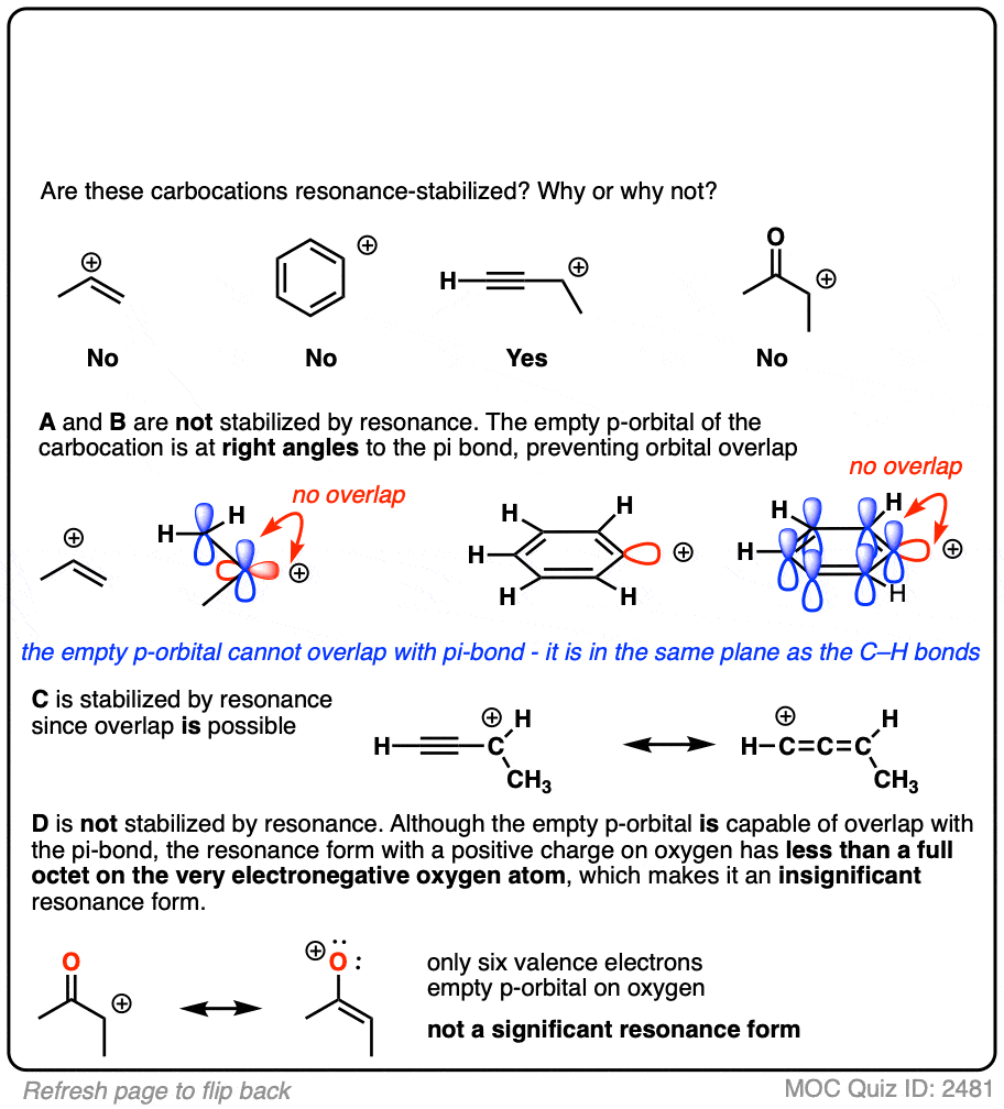 Allylic Carbocation Resonance Structures