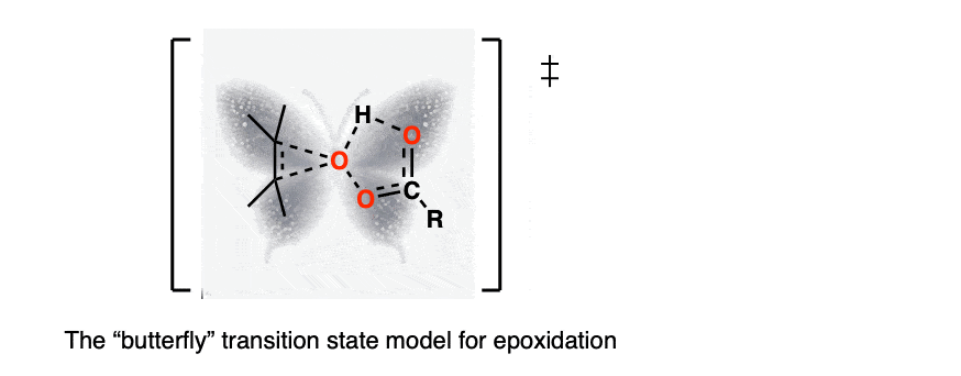 butterfly transition state model for epoxidation of alkenes using mcpba