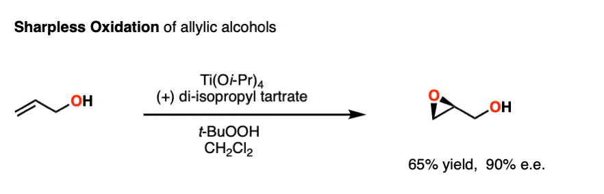 example of Sharpless epoxidation of allylic alcohols