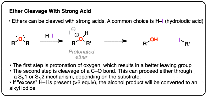 Cleavage Of Ethers With Acid – Master Organic Chemistry