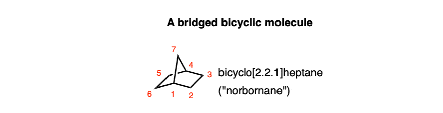 drawing of bicyclo 2 2 1 heptane otherwise known as norbornane