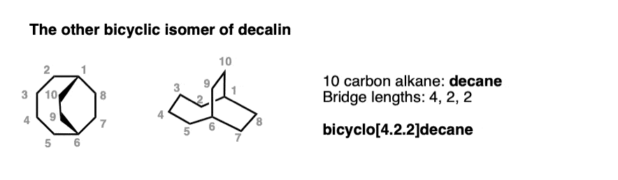 bicyclic isomer of decalin is bicyclo 4 2 2 decane