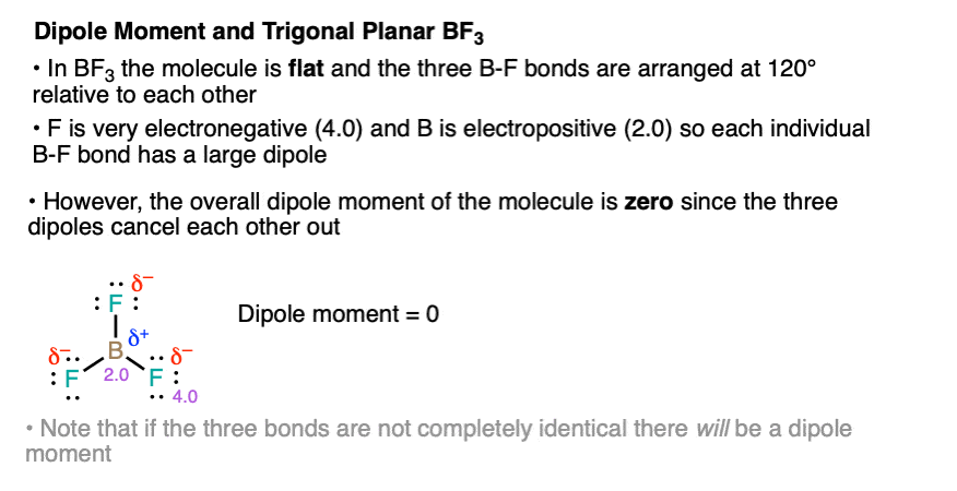 geometry of bf3 boron trifluoride is trigonal planar and there is no dipole moment